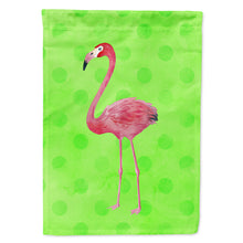 Load image into Gallery viewer, Flamingo Green Polkadot Flag Canvas House Size BB8185CHF
