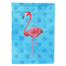 Load image into Gallery viewer, Flamingo Blue Polkadot Flag Canvas House Size BB8186CHF