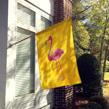 Load image into Gallery viewer, Flamingo Yellow Polkadot Flag Canvas House Size BB8187CHF