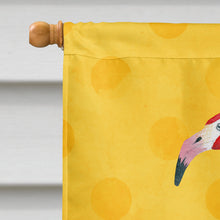 Load image into Gallery viewer, Flamingo Yellow Polkadot Flag Canvas House Size BB8187CHF