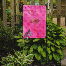 Load image into Gallery viewer, Flamingo Pink Polkadot Garden Flag - Outdoor Decorative Yard Flag BB8189GF