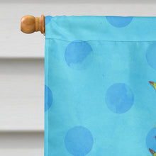 Load image into Gallery viewer, Pineapple Blue Polkadot Flag Canvas House Size BB8191CHF