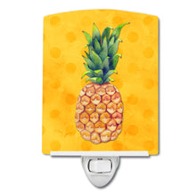 Load image into Gallery viewer, Pineapple Yellow Polkadot Ceramic Night Light BB8192CNL