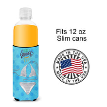 Load image into Gallery viewer, Bikini Swimsuit Blue Polkadot   Hugger for slim cans BB8196MUK