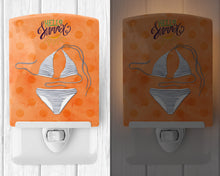 Load image into Gallery viewer, Bikini Swimsuit Orange Polkadot Ceramic Night Light BB8198CNL