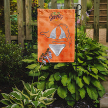 Load image into Gallery viewer, Bikini Swimsuit Orange Polkadot Garden Flag - Outdoor Decorative Yard Flag BB8198GF