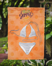 Load image into Gallery viewer, Bikini Swimsuit Orange Polkadot Garden Flag - Outdoor Decorative Yard Flag BB8198GF