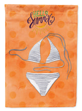 Load image into Gallery viewer, Bikini Swimsuit Orange Polkadot Garden Flag - Outdoor Decorative Yard Flag BB8198GF