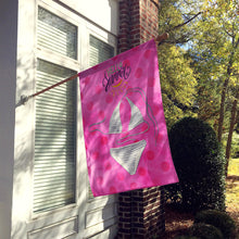 Load image into Gallery viewer, Bikini Swimsuit Pink Polkadot Flag Canvas House Size BB8199CHF
