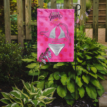 Load image into Gallery viewer, Bikini Swimsuit Pink Polkadot Garden Flag - Outdoor Decorative Yard Flag BB8199GF