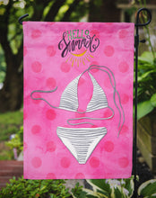 Load image into Gallery viewer, Bikini Swimsuit Pink Polkadot Garden Flag - Outdoor Decorative Yard Flag BB8199GF