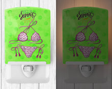 Load image into Gallery viewer, Bikini Swimsuit Green Polkadot Ceramic Night Light BB8200CNL