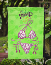 Load image into Gallery viewer, Bikini Swimsuit Green Polkadot Garden Flag - Outdoor Decorative Yard Flag BB8200GF