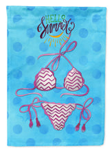 Load image into Gallery viewer, Bikini Swimsuit Blue Polkadot Garden Flag - Outdoor Decorative Yard Flag BB8201GF