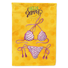Load image into Gallery viewer, Bikini Swimsuit Yellow Polkadot Flag Canvas House Size BB8202CHF