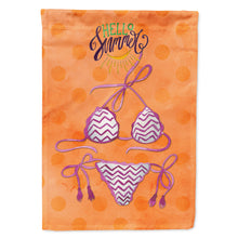 Load image into Gallery viewer, Bikini Swimsuit Orange Polkadot Flag Canvas House Size BB8203CHF