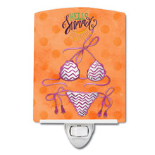 Load image into Gallery viewer, Bikini Swimsuit Orange Polkadot Ceramic Night Light BB8203CNL