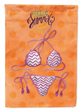 Load image into Gallery viewer, Bikini Swimsuit Orange Polkadot Garden Flag - Outdoor Decorative Yard Flag BB8203GF