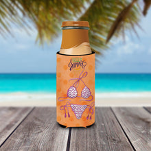 Load image into Gallery viewer, Bikini Swimsuit Orange Polkadot   Hugger for slim cans BB8203MUK