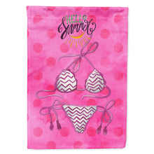 Load image into Gallery viewer, Bikini Swimsuit Pink Polkadot Flag Canvas House Size BB8204CHF