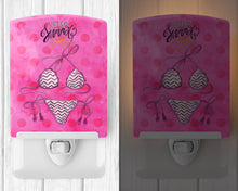 Load image into Gallery viewer, Bikini Swimsuit Pink Polkadot Ceramic Night Light BB8204CNL