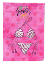 Load image into Gallery viewer, Bikini Swimsuit Pink Polkadot Garden Flag - Outdoor Decorative Yard Flag BB8204GF