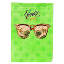 Load image into Gallery viewer, Beach Sunglasses Green Polkadot Flag Canvas House Size BB8205CHF