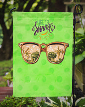 Load image into Gallery viewer, Beach Sunglasses Green Polkadot Garden Flag - Outdoor Decorative Yard Flag BB8205GF