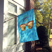 Load image into Gallery viewer, Beach Sunglasses Blue Polkadot Flag Canvas House Size BB8206CHF