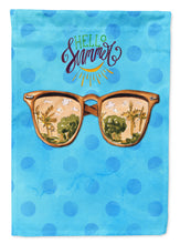 Load image into Gallery viewer, Beach Sunglasses Blue Polkadot Garden Flag - Outdoor Decorative Yard Flag BB8206GF