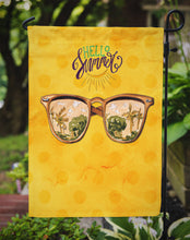 Load image into Gallery viewer, Beach Sunglasses Yellow Polkadot Garden Flag - Outdoor Decorative Yard Flag BB8207GF