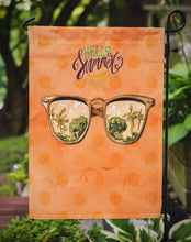 Load image into Gallery viewer, Beach Sunglasses Orange Polkadot Garden Flag - Outdoor Decorative Yard Flag BB8208GF