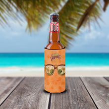 Load image into Gallery viewer, Beach Sunglasses Orange Polkadot   Hugger for slim cans BB8208MUK