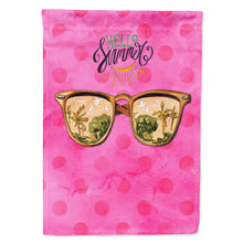 Load image into Gallery viewer, Beach Sunglasses Pink Polkadot Flag Canvas House Size BB8209CHF