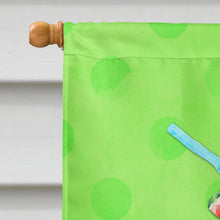 Load image into Gallery viewer, Umberella Cocktail Green Polkadot Flag Canvas House Size BB8210CHF