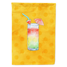 Load image into Gallery viewer, Umberella Cocktail Yellow Polkadot Flag Canvas House Size BB8212CHF