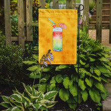 Load image into Gallery viewer, Umberella Cocktail Yellow Polkadot Garden Flag - Outdoor Decorative Yard Flag BB8212GF