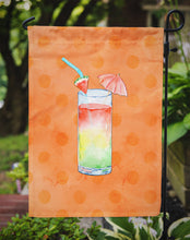 Load image into Gallery viewer, Umberella Cocktail Orange Polkadot Garden Flag - Outdoor Decorative Yard Flag BB8213GF