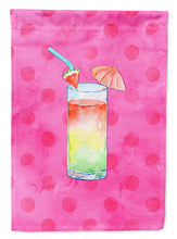 Load image into Gallery viewer, Umberella Cocktail Pink Polkadot Garden Flag - Outdoor Decorative Yard Flag