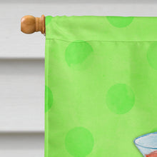 Load image into Gallery viewer, Summer Martini Green Polkadot Flag Canvas House Size BB8215CHF