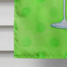 Load image into Gallery viewer, Summer Martini Green Polkadot Flag Canvas House Size BB8215CHF