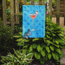 Load image into Gallery viewer, Summer Martini Blue Polkadot Garden Flag - Outdoor Decorative Yard Flag BB8216GF