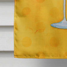 Load image into Gallery viewer, Summer Martini Yellow Polkadot Flag Canvas House Size BB8217CHF