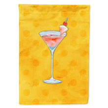 Load image into Gallery viewer, Summer Martini Yellow Polkadot Flag Canvas House Size BB8217CHF