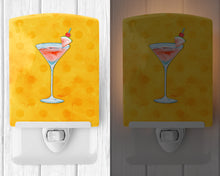 Load image into Gallery viewer, Summer Martini Yellow Polkadot Ceramic Night Light BB8217CNL