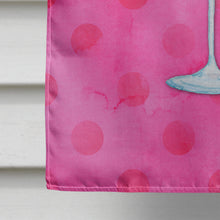 Load image into Gallery viewer, Summer Martini Pink Polkadot Flag Canvas House Size BB8219CHF