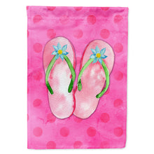 Load image into Gallery viewer, Pink Flip Flops Pink Polkadot Flag Canvas House Size BB8224CHF