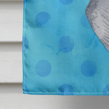 Load image into Gallery viewer, Sea Gull Blue Polkadot Flag Canvas House Size BB8226CHF