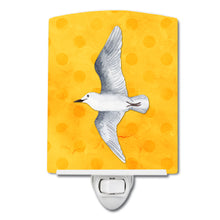 Load image into Gallery viewer, Sea Gull Yellow Polkadot Ceramic Night Light BB8227CNL