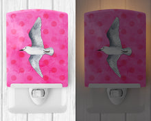 Load image into Gallery viewer, Sea Gull Pink Polkadot Ceramic Night Light BB8229CNL